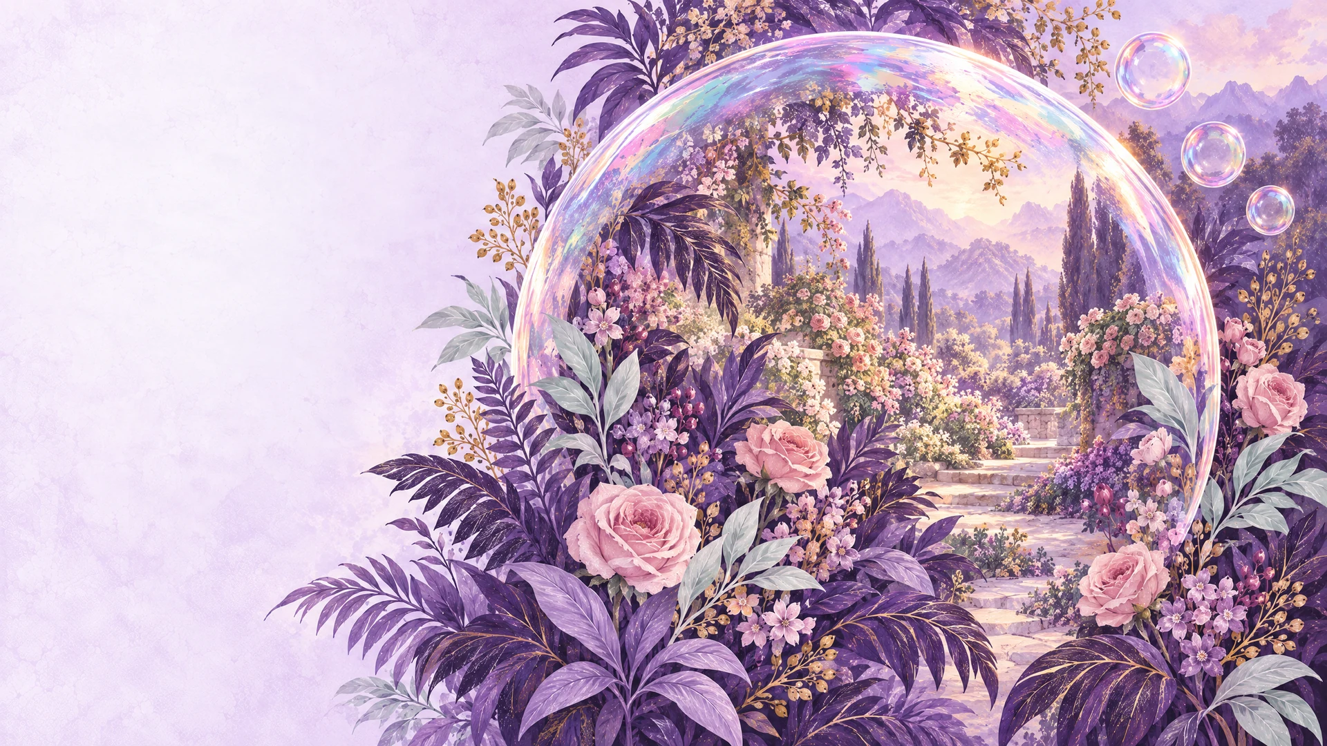 Komm in unsere Bubble — ein offener Gemeinschaftsraum aus Botanik und schillernder Bubble